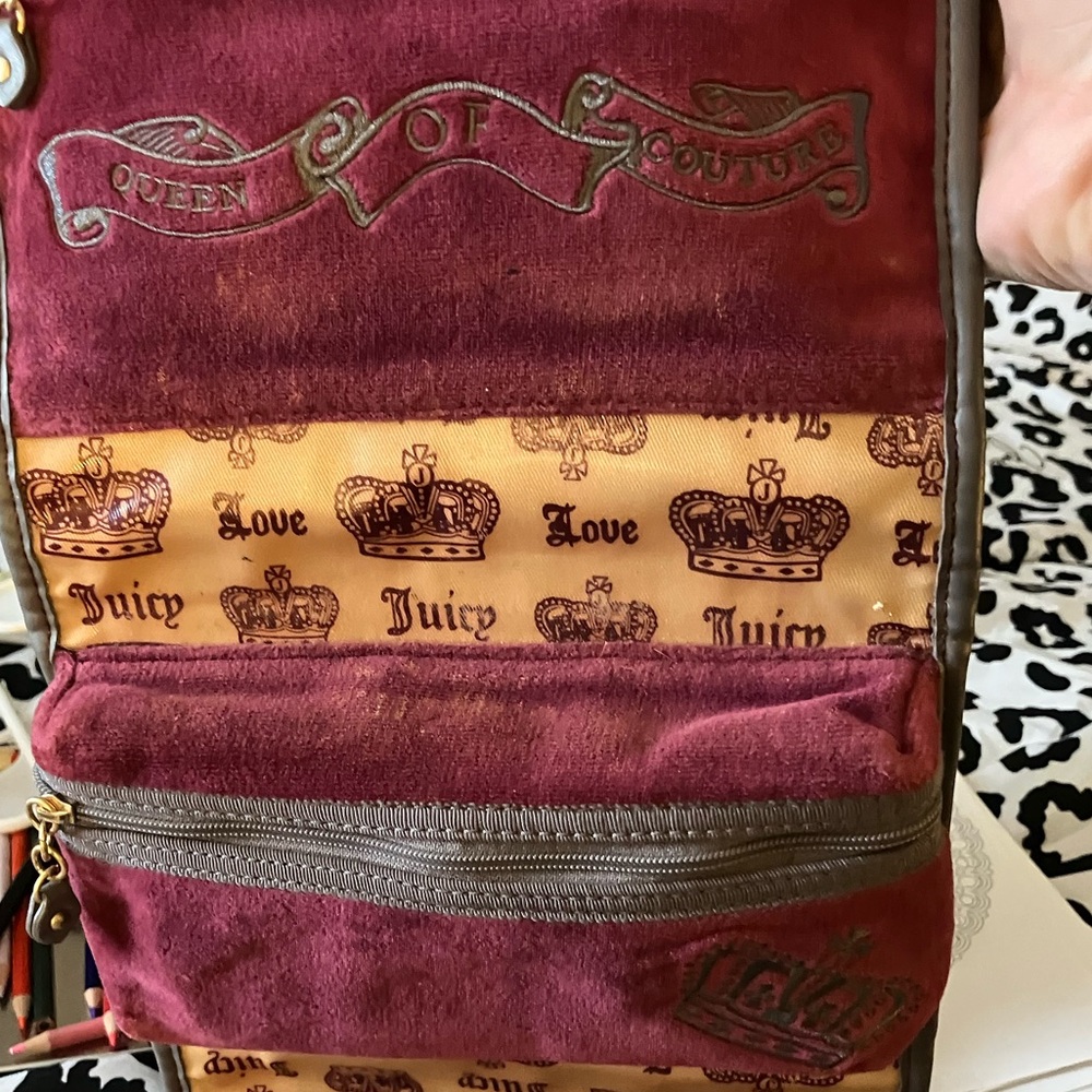 Juicy Couture velour makeup bag